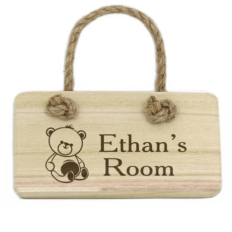 Personalised Teddy Wooden Sign - Signs & Plaques at Gift Moments