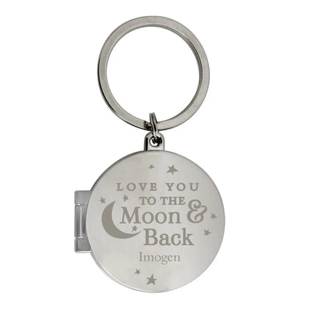 Personalised To the Moon and Back...Photo Keyring - Keyrings at Gift Moments