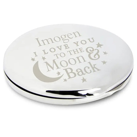 Personalised To the Moon and Back Compact Mirror - Compact Mirrors at Gift Moments