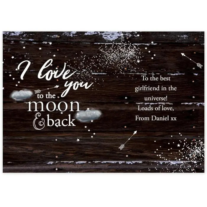 Personalised To the Moon & Infinity... Card - Gift Moments