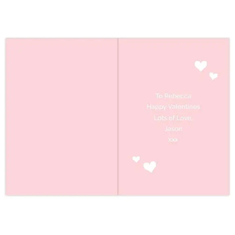 Personalised Valentine's Day Confetti Hearts Card - Greeting Cards at Gift Moments