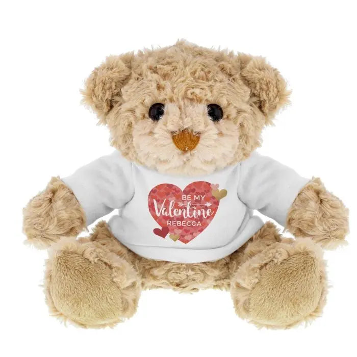 Personalised Valentine's Day Confetti Hearts Teddy Bear - Teddy Bears & Soft Toys at Gift Moments