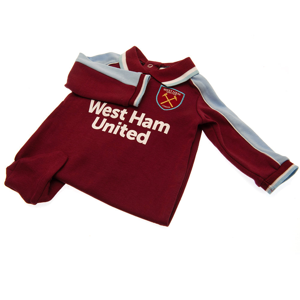 West Ham United FC Sleepsuit 12-18 Mths CS - Baby Clothing at Gift Moments