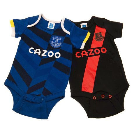 Everton FC 2 Pack Bodysuit for 3-6 Months - Baby Clothing at Gift Moments