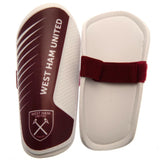 West Ham United FC Youth Shin Pads - Claret Spike Design - Shin Pads at Gift Moments