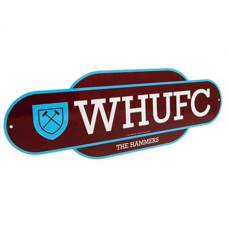 West Ham United FC Colour Retro Sign - Signs & Plaques at Gift Moments