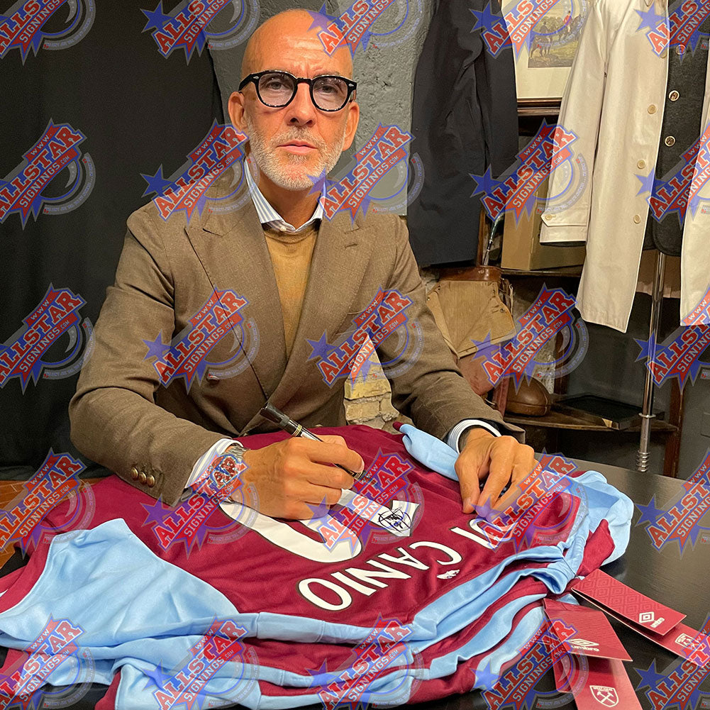 West Ham United FC Di Canio Signed Shirt - 2019-20 Replica - Signed Memorabilia at Gift Moments