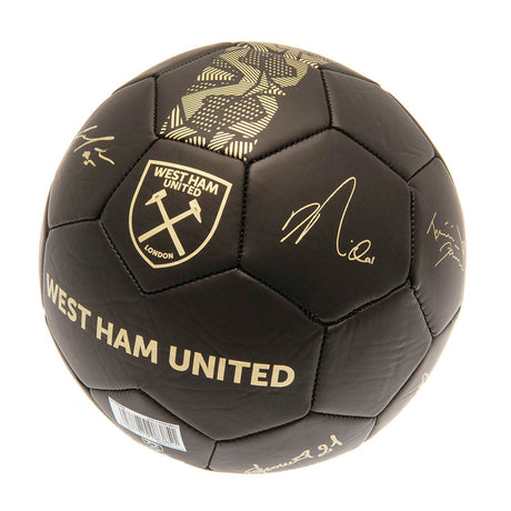 West Ham United FC Skill Ball Signature Gold PH - Balls at Gift Moments