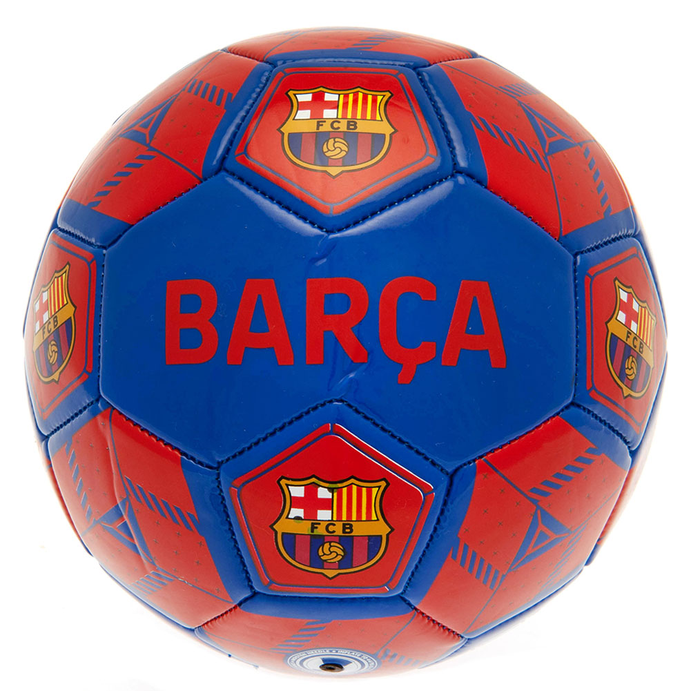 FC Barcelona Football Size 3 HX - Multi Colour PVC Panel Football for Kids - Balls at Gift Moments