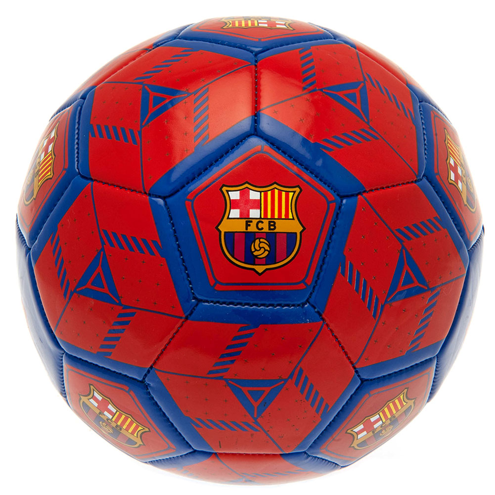 FC Barcelona Football Size 3 HX - Multi Colour PVC Panel Football for Kids - Balls at Gift Moments