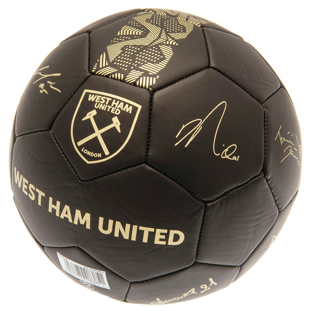 West Ham United FC Football Signature Gold PH - Balls at Gift Moments