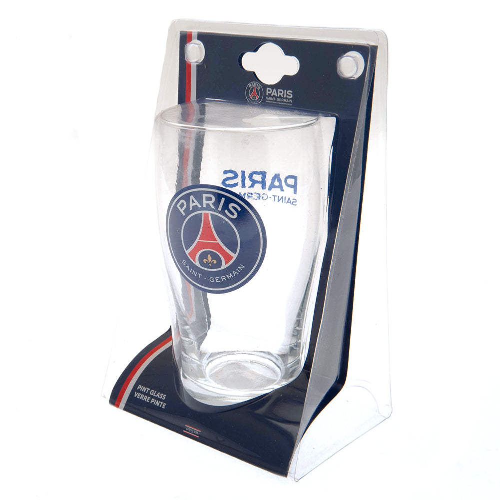 Paris Saint Germain FC Tulip Pint Glass - Glassware at Gift Moments