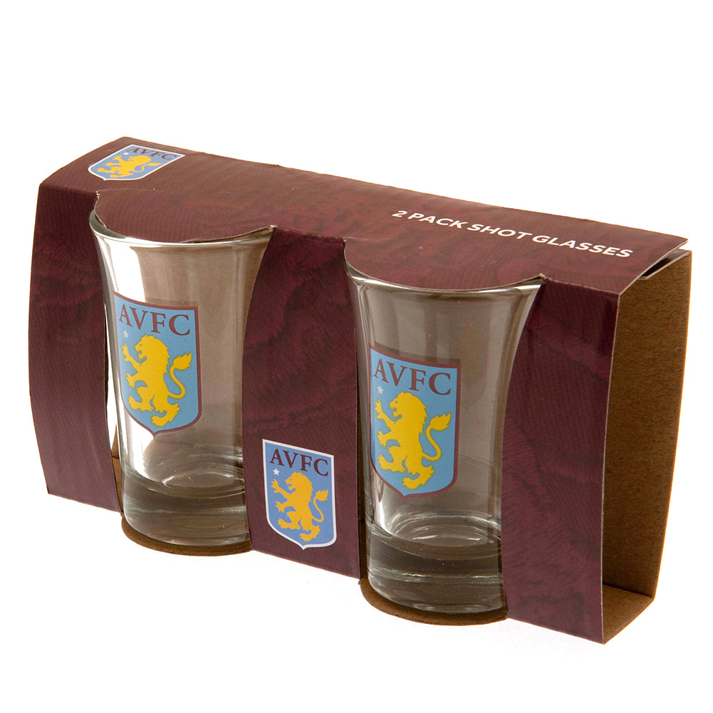 Aston Villa FC Shot Glass Set of 2: 1 - Glassware By Aston Villa