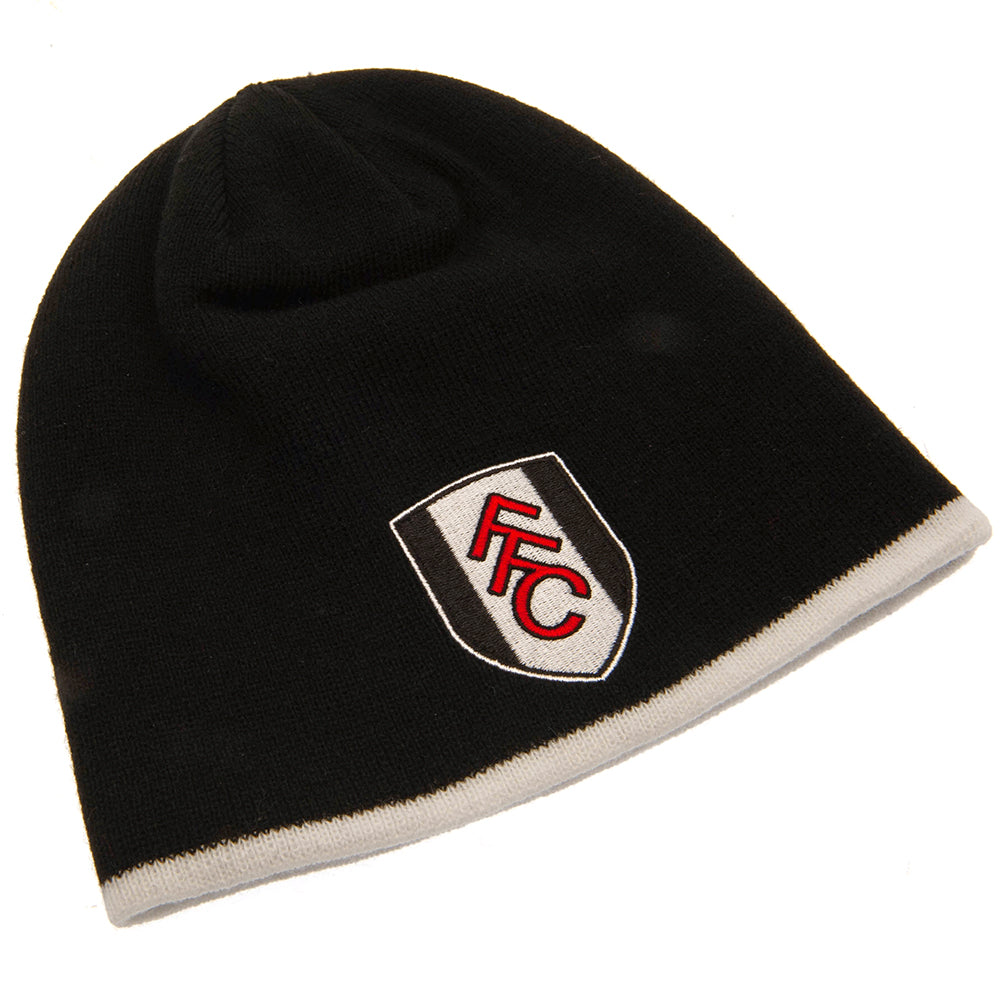 Fulham FC Black Beanie Hat - Caps & Hats at Gift Moments