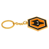 Wolverhampton Wanderers FC Metal Crest Keyring - Keyrings at Gift Moments