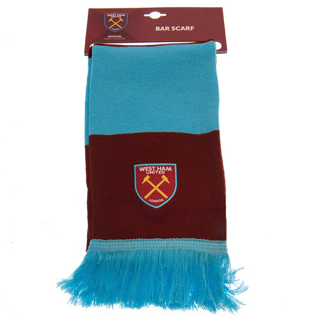 West Ham United FC Bar Scarf - Scarves at Gift Moments