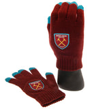 West Ham United FC Touchscreen Knitted Gloves - Gloves at Gift Moments