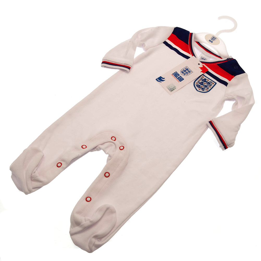 England FA Sleepsuit 82 Retro 12-18 Mths - Baby Clothing at Gift Moments