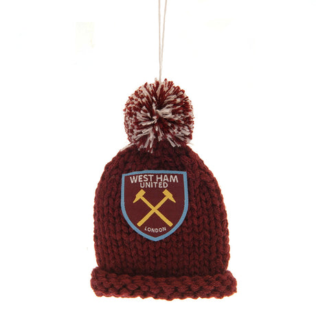 West Ham United FC Hanging Bobble Hat - Car Accessories at Gift Moments