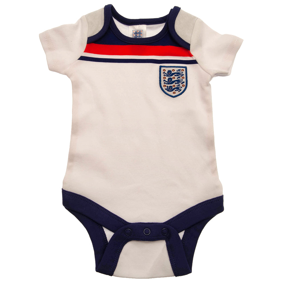 England FA 2 Pack Bodysuit 82 Retro 6-9 Mths - Baby Clothing at Gift Moments