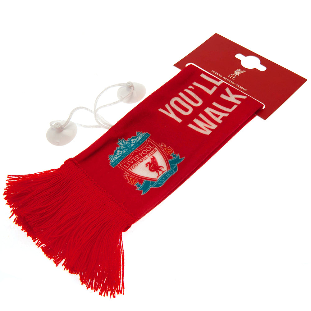 Liverpool FC Mini Car Scarf with Tassels - Scarves at Gift Moments