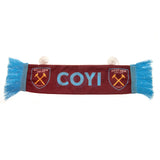 West Ham United FC Mini Car Scarf - Scarves at Gift Moments