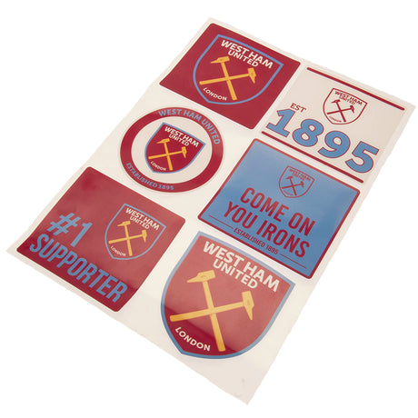 West Ham United FC Car Decal Set - Car Accessories at Gift Moments