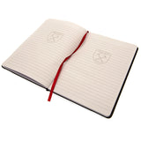 West Ham United FC A5 Notebook - Premium Faux Leather Design - Notebooks at Gift Moments