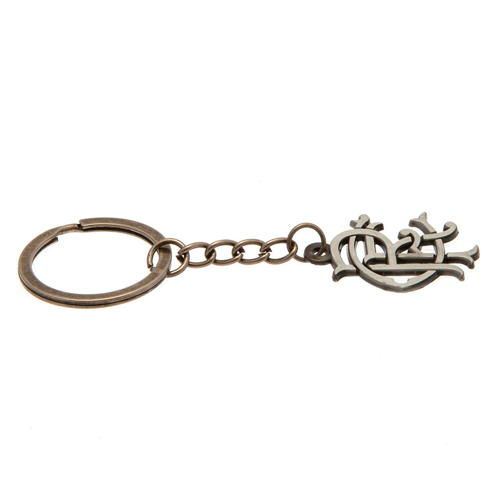 Rangers FC Antique Silver Keyring - Keyrings at Gift Moments