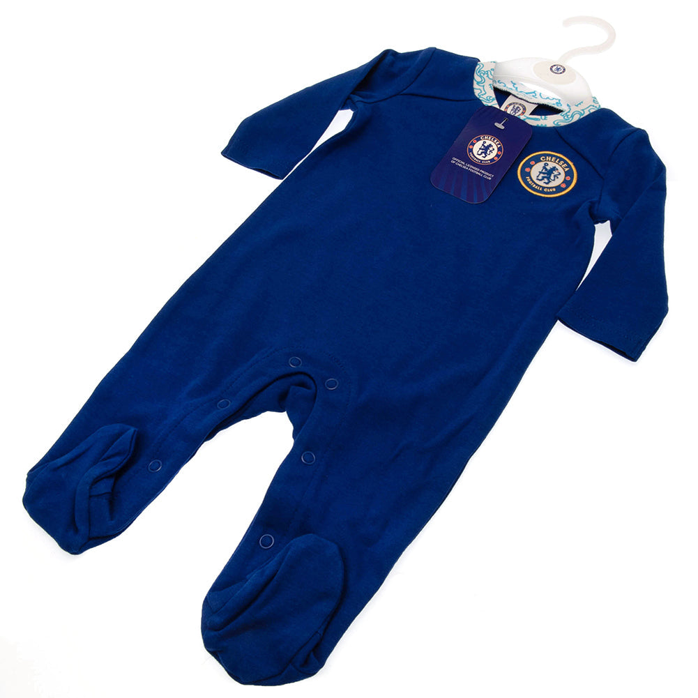 Chelsea FC Sleepsuit 6-9 Mths LT - Baby Clothing at Gift Moments