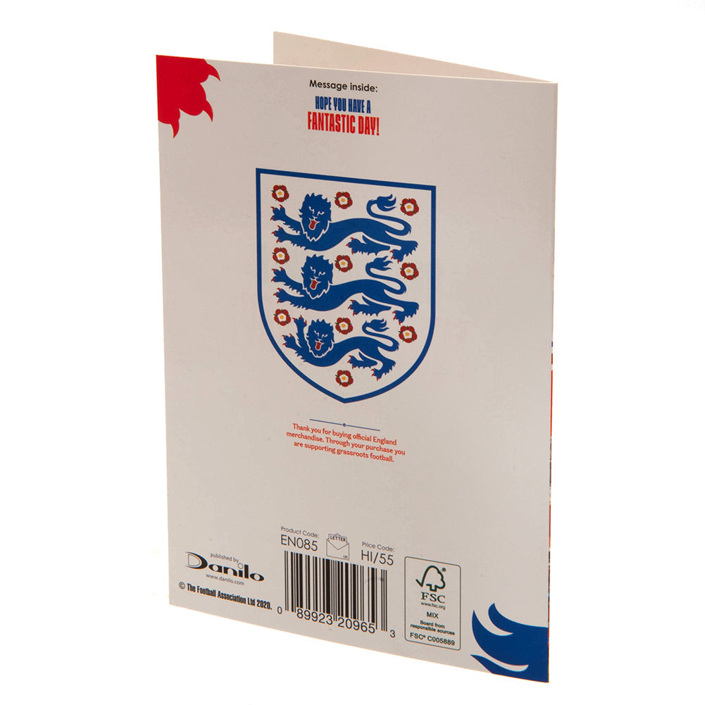 England FA Birthday Card – Celebrate in Style - Greeting Cards at Gift Moments