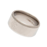 Rangers FC Band Ring Medium - Classic Stainless Steel - Jewellery at Gift Moments