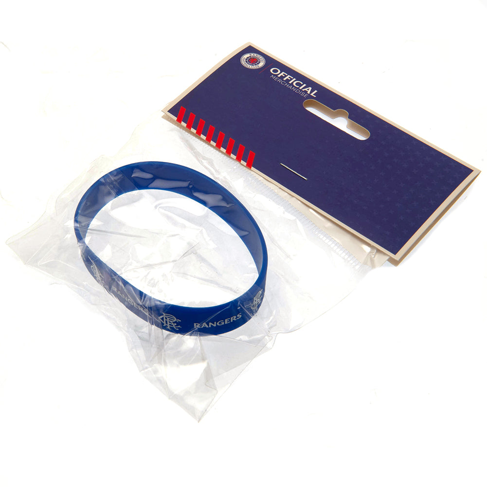 Rangers FC Royal Blue Silicone Wristband - Accessories at Gift Moments