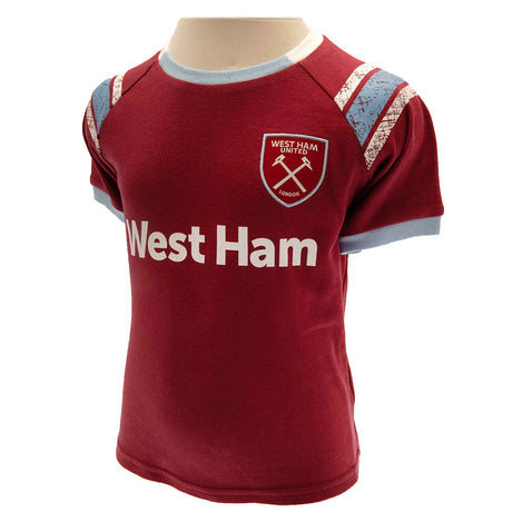 West Ham United FC Shirt & Short Set 3-6 Mths ST - Baby Clothing at Gift Moments