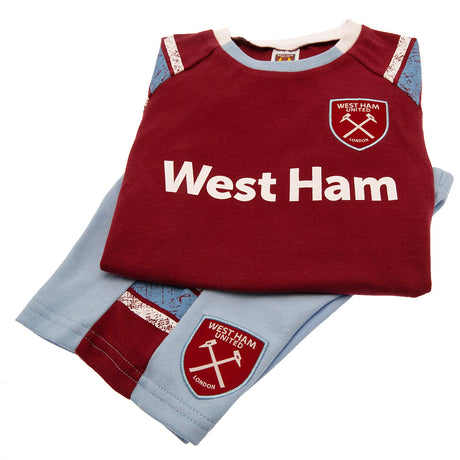 West Ham United FC Shirt & Short Set 3-6 Mths ST - Baby Clothing at Gift Moments