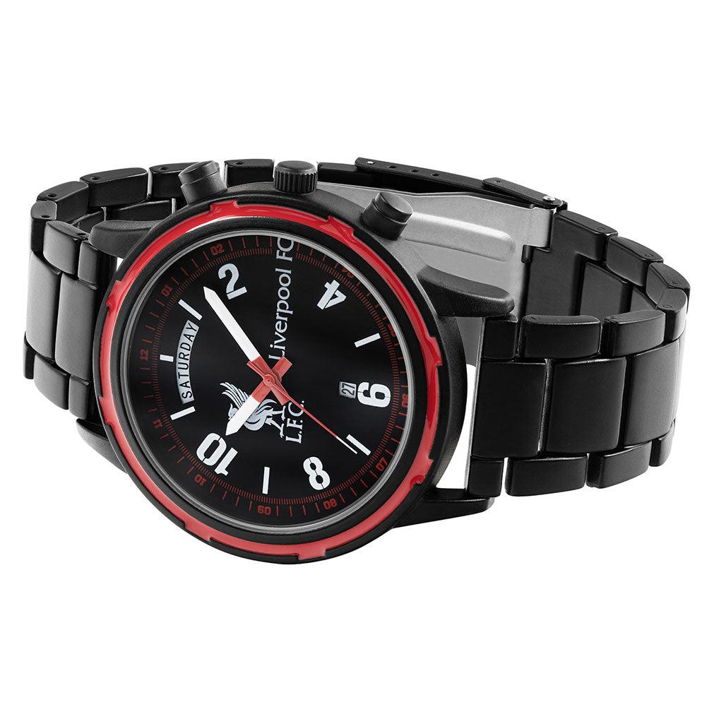 Liverpool FC Black Bracelet Watch - Jewellery at Gift Moments