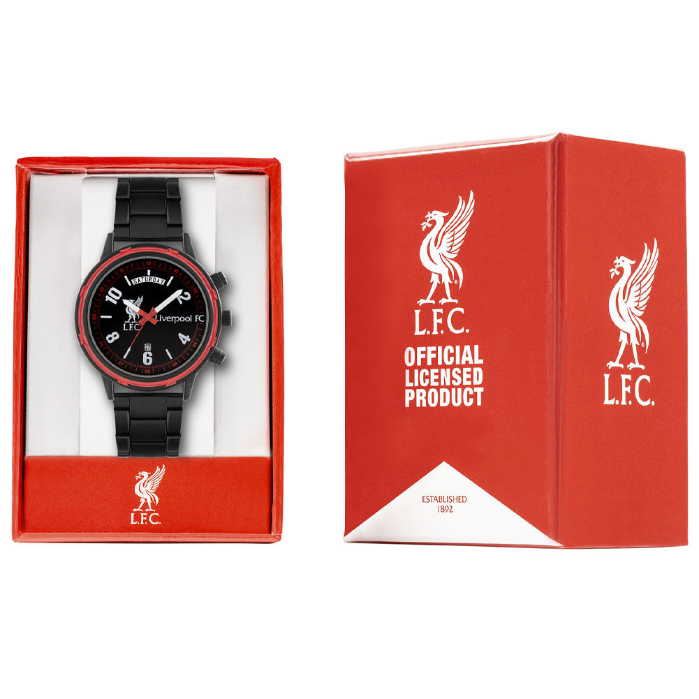 Liverpool FC Black Bracelet Watch - Jewellery at Gift Moments