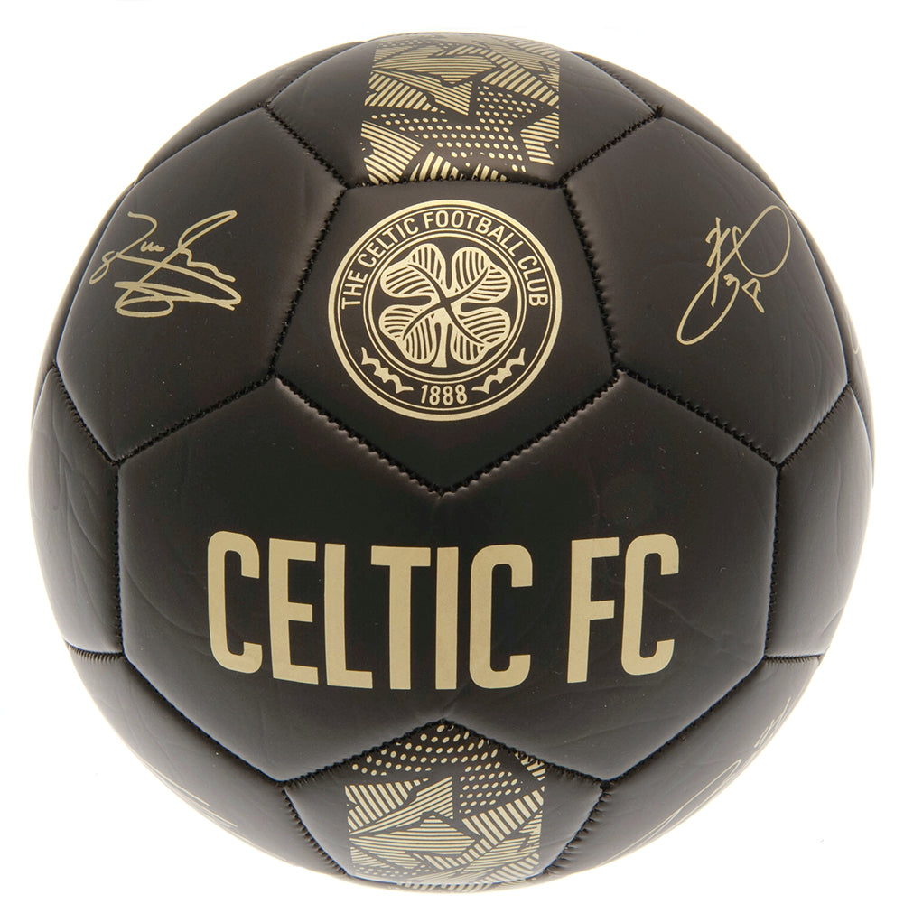 Celtic FC Football Gold PH Matte Black - Balls at Gift Moments