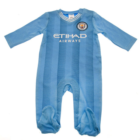 Manchester City FC Home Sleepsuit - Baby Clothing at Gift Moments