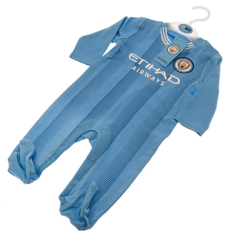 Manchester City FC Home Sleepsuit - Baby Clothing at Gift Moments