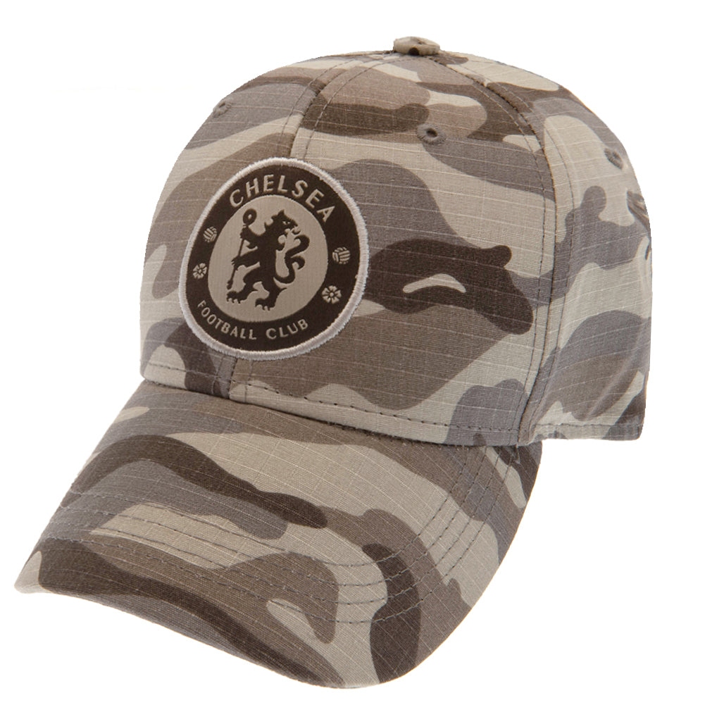 Chelsea FC Camo Cap - Classic Khaki Design - Caps & Hats at Gift Moments