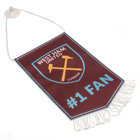 West Ham United FC Mini Pennant - No. 1 Fan - Flags & Banners at Gift Moments