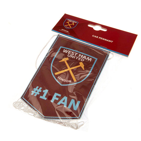 West Ham United FC Mini Pennant - No. 1 Fan - Flags & Banners at Gift Moments