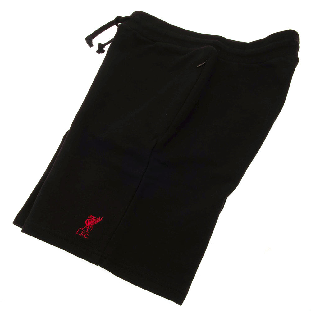 Liverpool FC Black Men's Sweat Shorts - Small - at Gift Moments