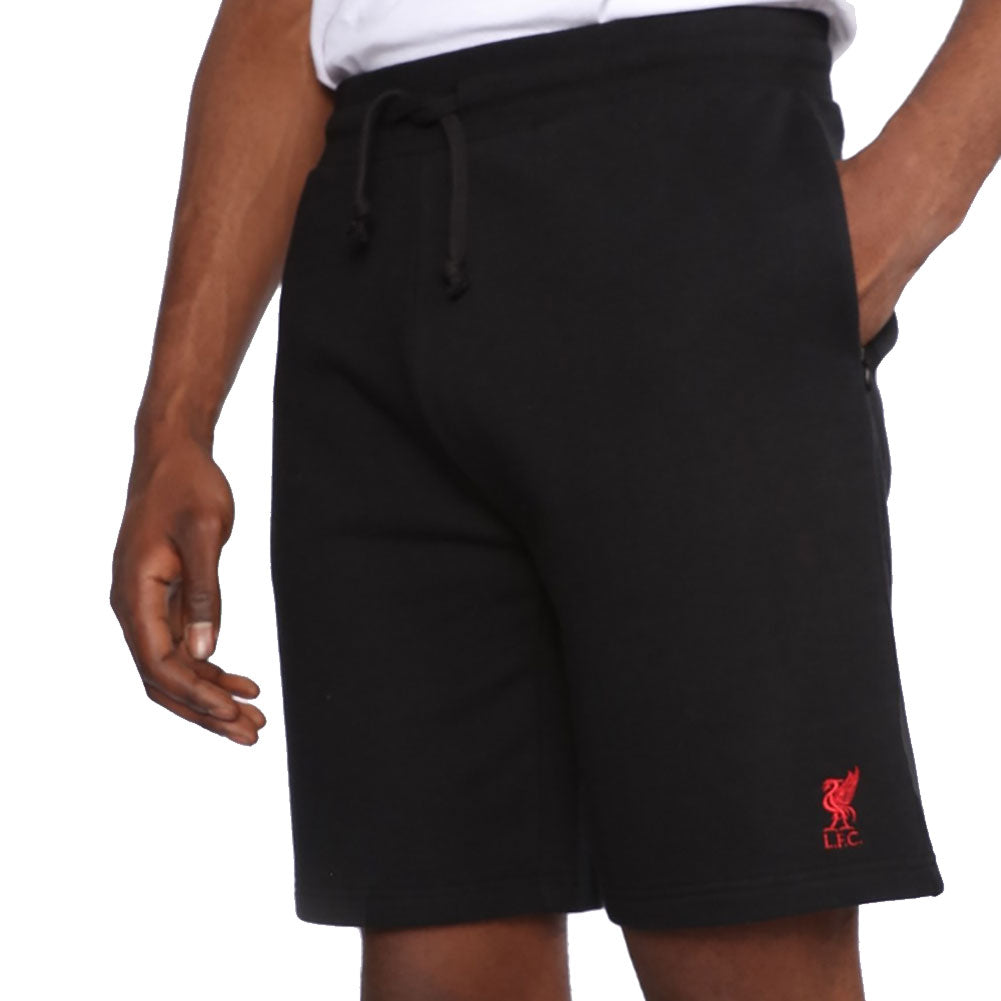 Liverpool FC Black Men's Sweat Shorts - Small - at Gift Moments