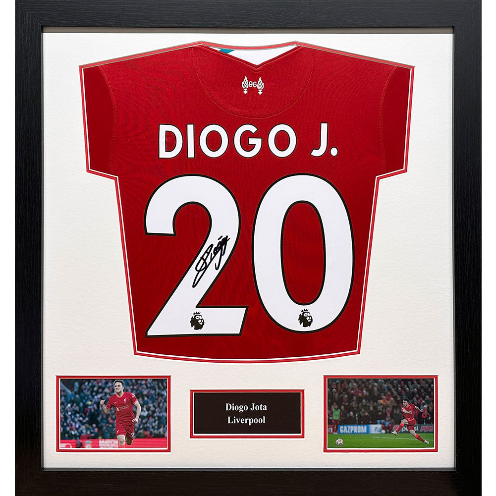 Liverpool FC Jota Signed Framed Shirt: 1 - Signed Memorabilia By Liverpool