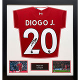 Liverpool FC Jota Signed Framed Shirt: 1 - Signed Memorabilia By Liverpool