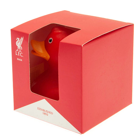 Liverpool FC Bath Time Duck - Red Rubber Duck with Club Crest - Toys at Gift Moments