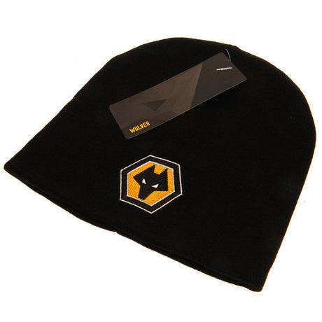 Wolverhampton Wanderers FC Black Beanie Hat - Caps & Hats at Gift Moments