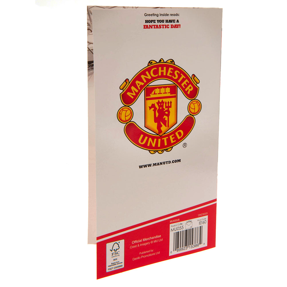 Manchester United FC Birthday Card No 1 Fan - Greeting Cards at Gift Moments